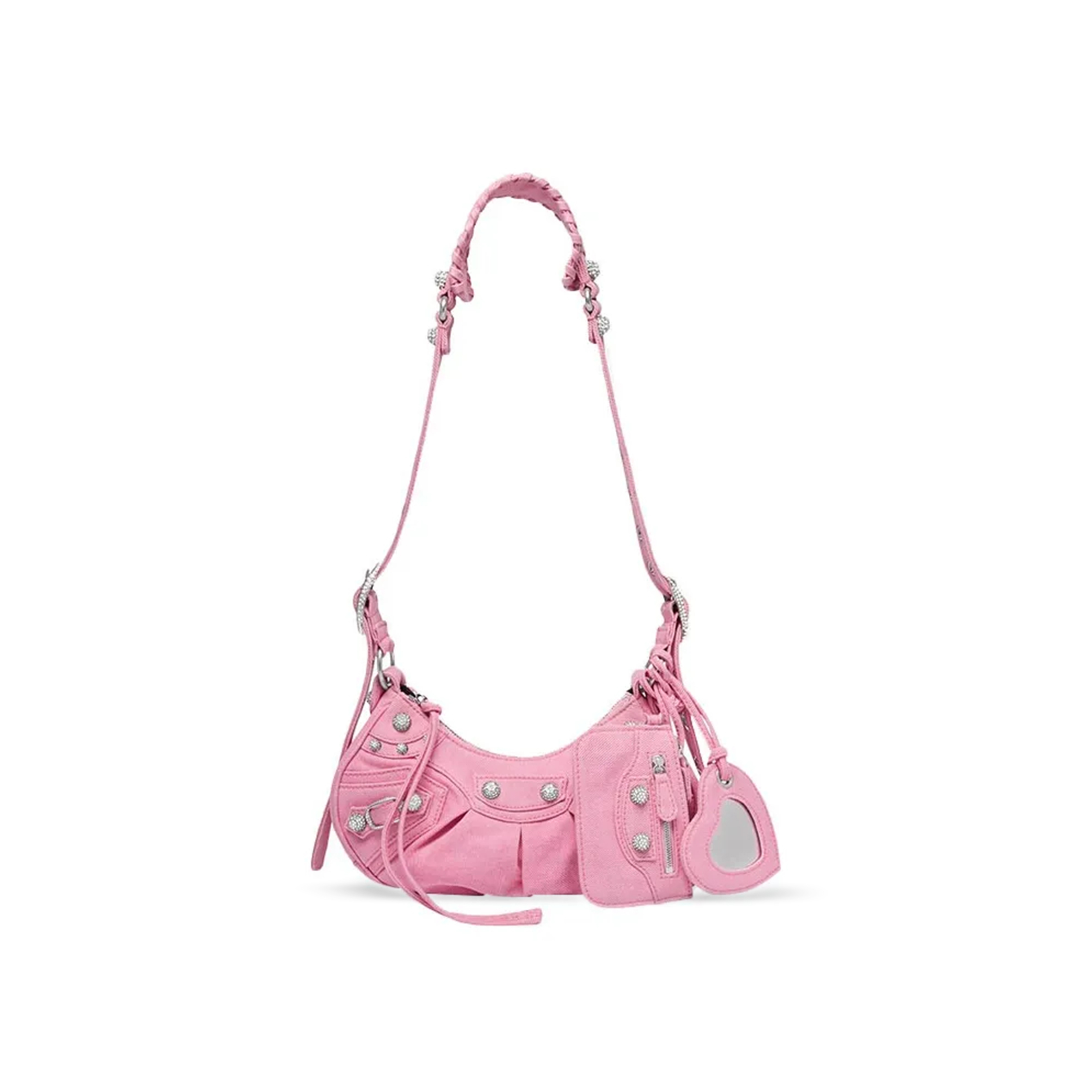 ba*len*cia*ga women''s le cagole shoulder bag xs in De*1m powder 671309210b35809 (25.9*16*9.9cm)